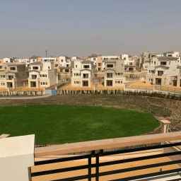 for sale villa semi furnished , uptown cairo ,celesta 