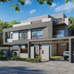 Twin house for sale in new capital bleu vert 