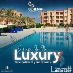 شاليه 80 متر استلام فوري في منتجع سيرينا – الساحل الشمالي