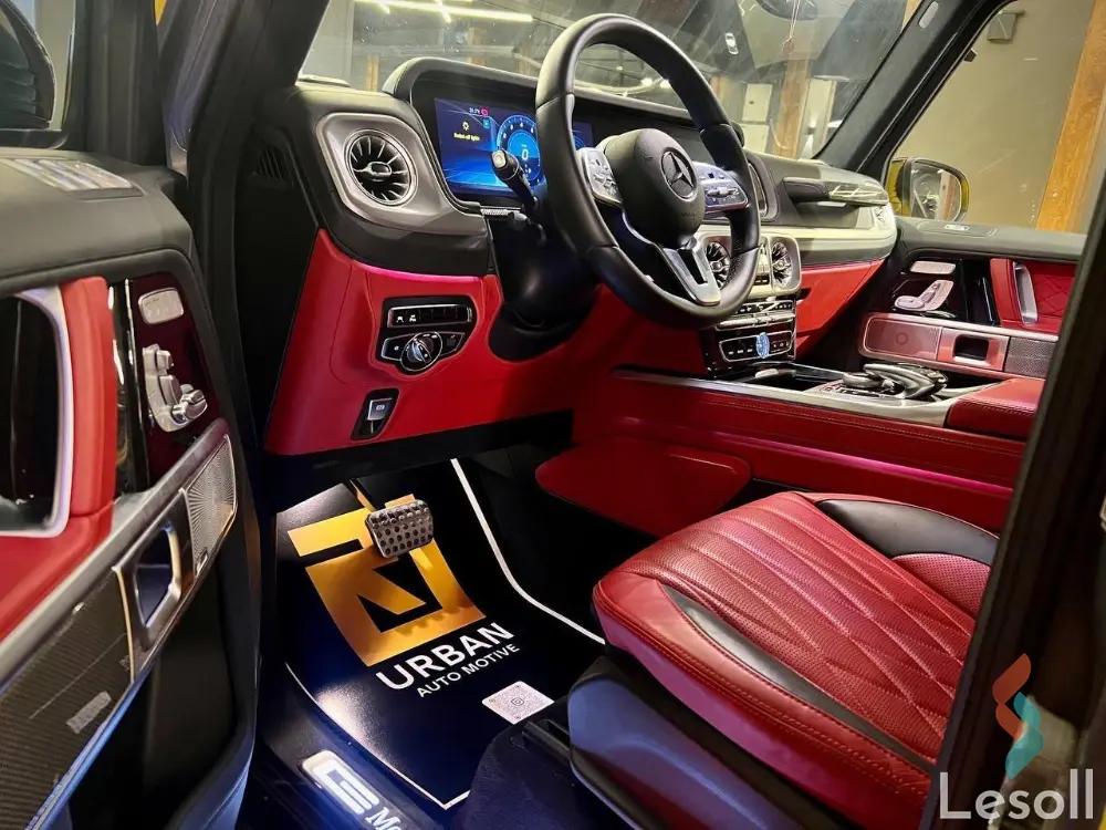 مرسيدس بنز جي كلاس اوتوماتك جديدة أصفر موديل 2022 - صورة 4