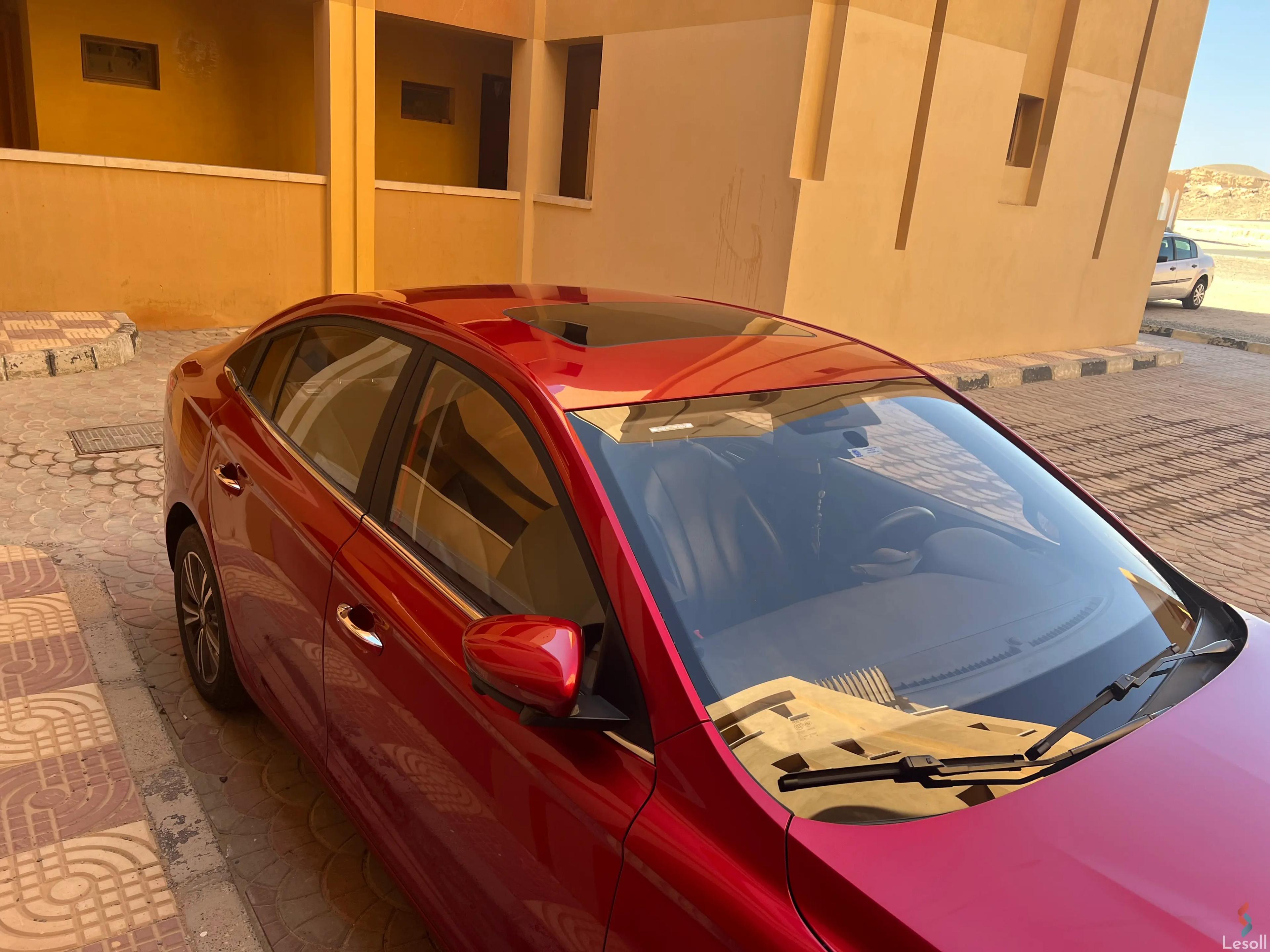 ام جى 5 اوتوماتك مستعملة أحمر موديل 2021 - كل الصور