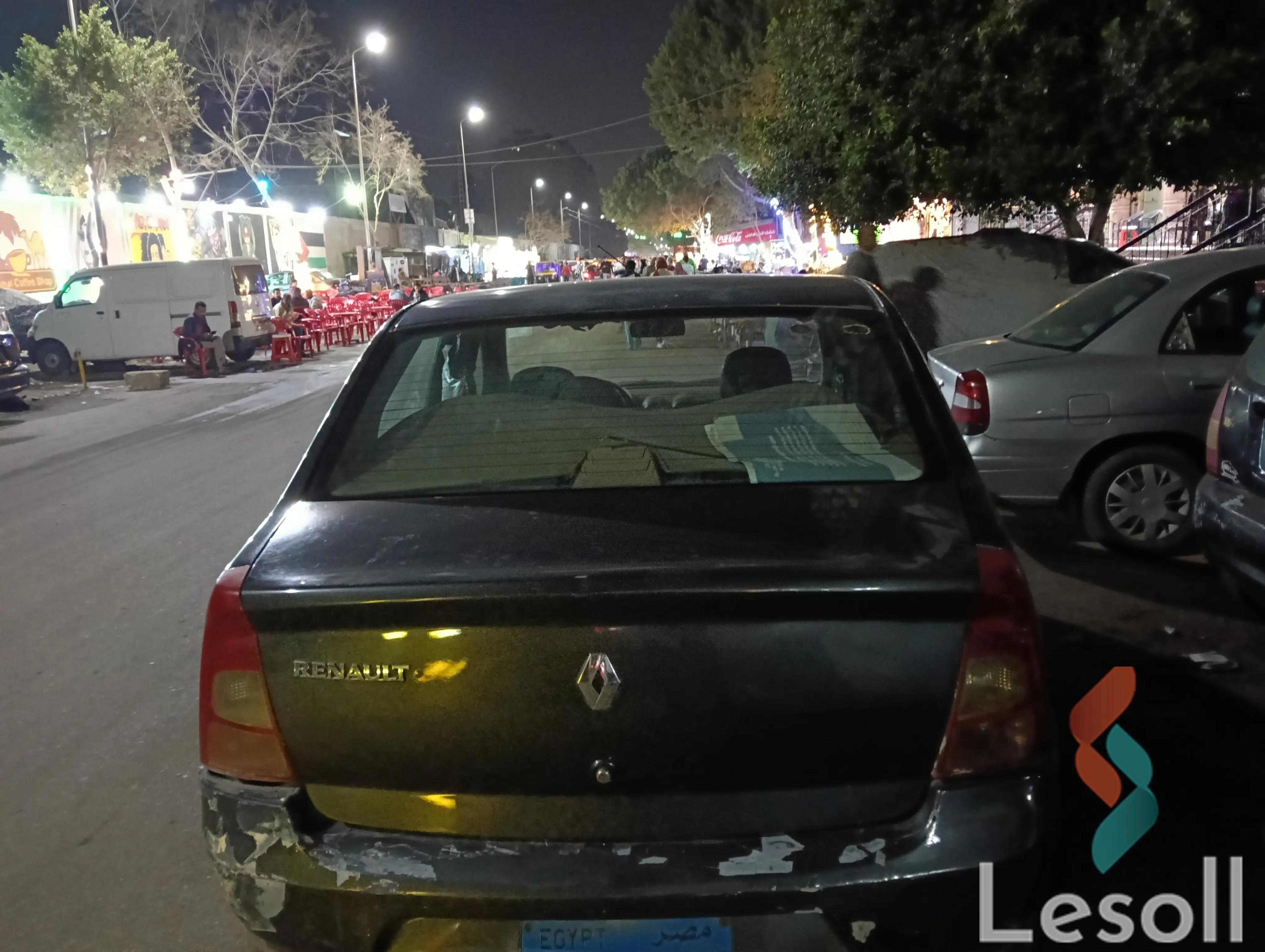 رينو لوجان مانيوال مستعملة رمادي داكن موديل 2011 - كل الصور