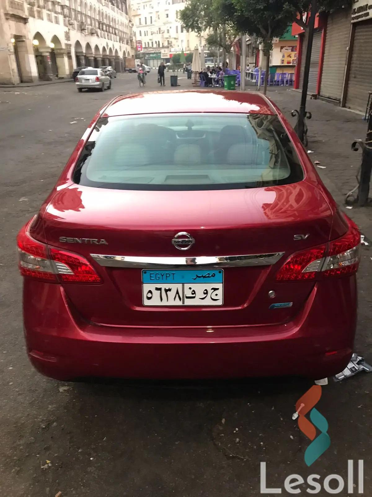 نيسان سنترا اوتوماتك مستعملة أحمر موديل 2018