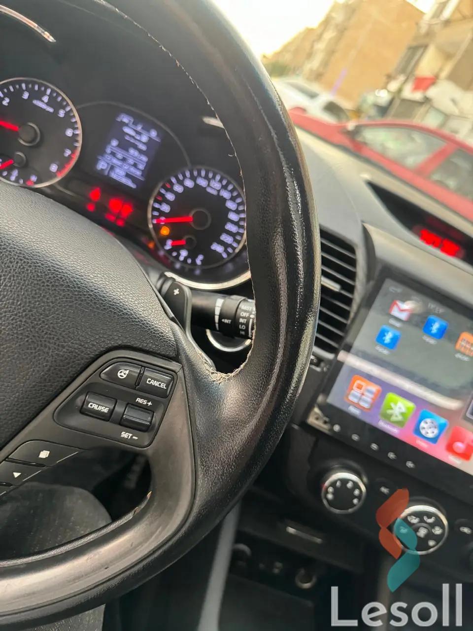 كيا سيراتو اوتوماتك جديدة أسود موديل 2016