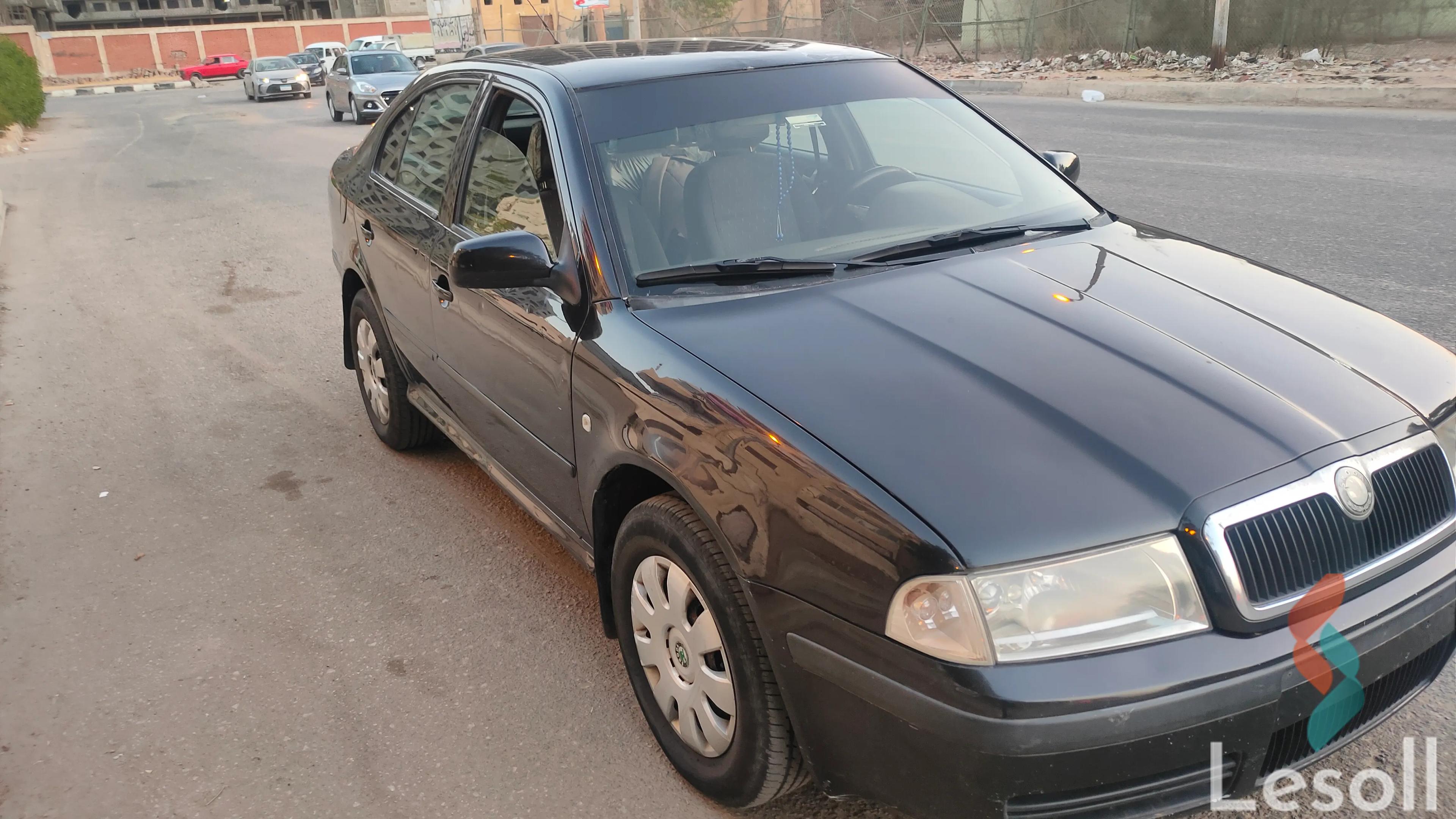 سكودا أوكتافيا مانيوال مستعملة أسود موديل 2008 - كل الصور