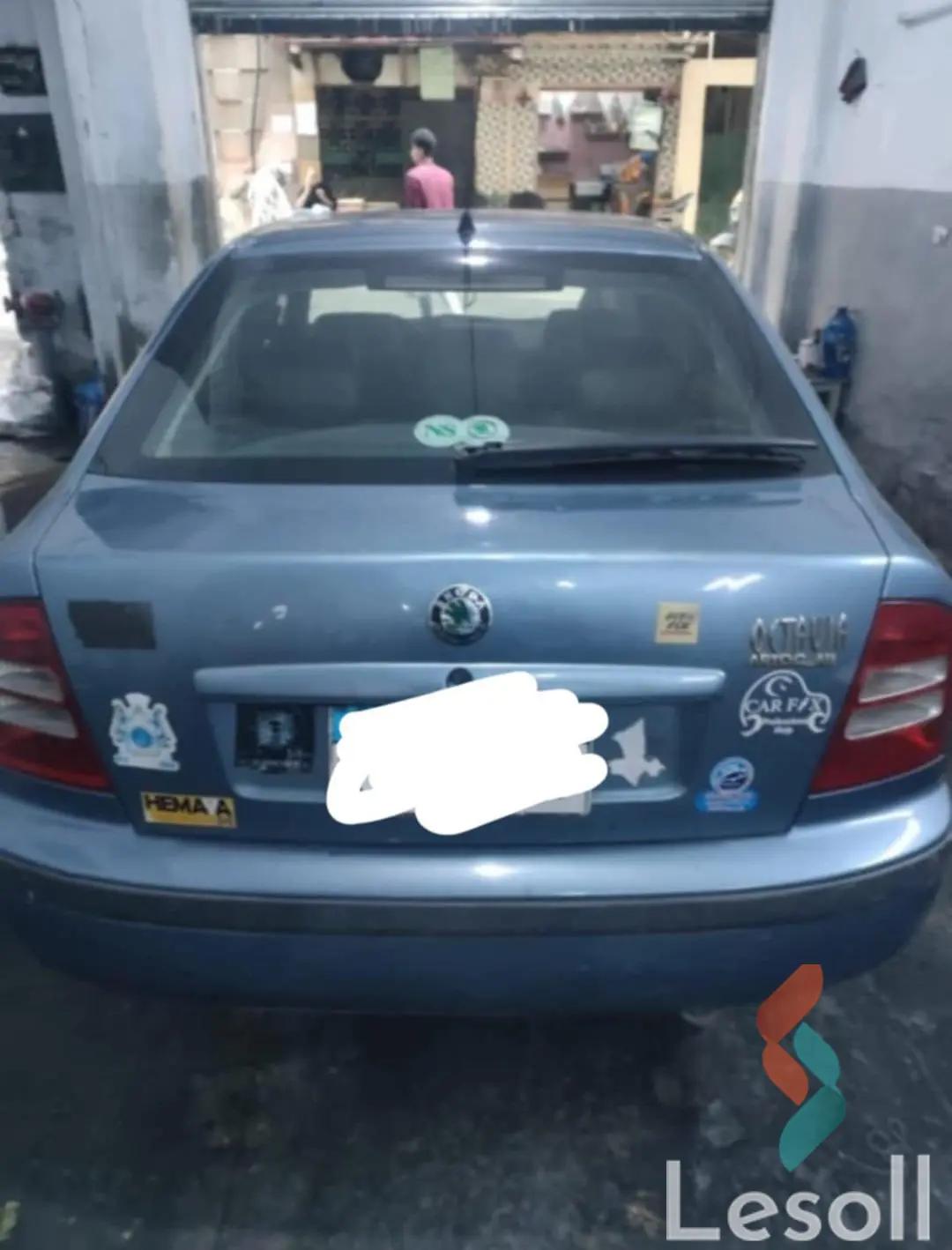 سكودا أوكتافيا مانيوال مستعملة أزرق سماوي موديل 2008