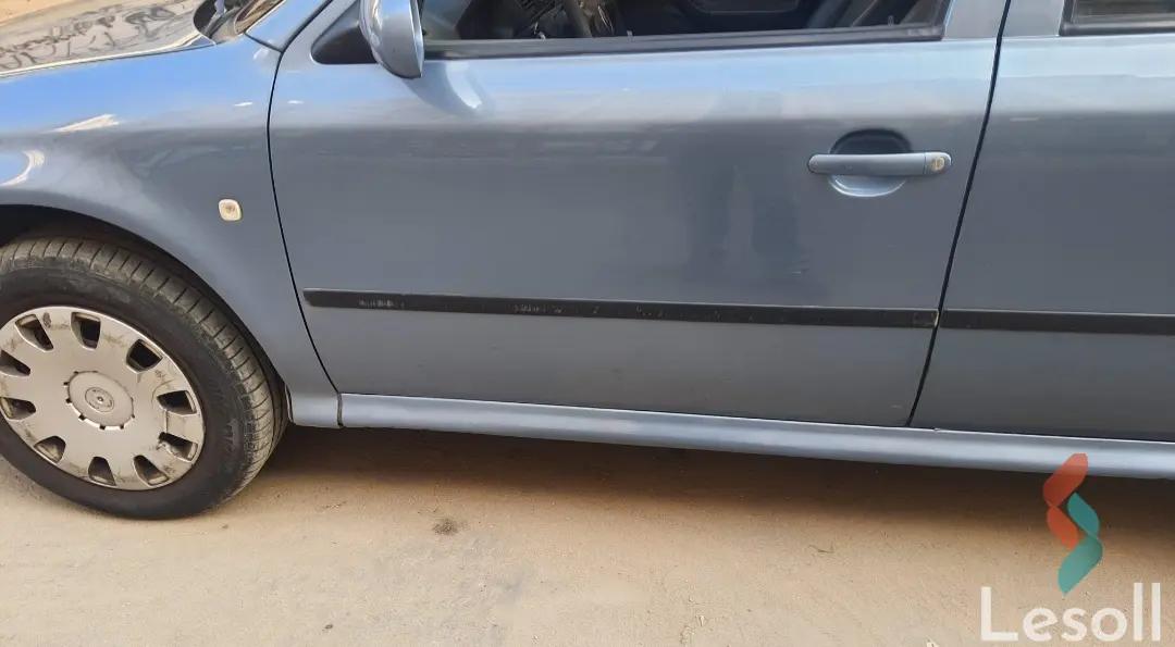 سكودا أوكتافيا مانيوال مستعملة أزرق سماوي موديل 2008