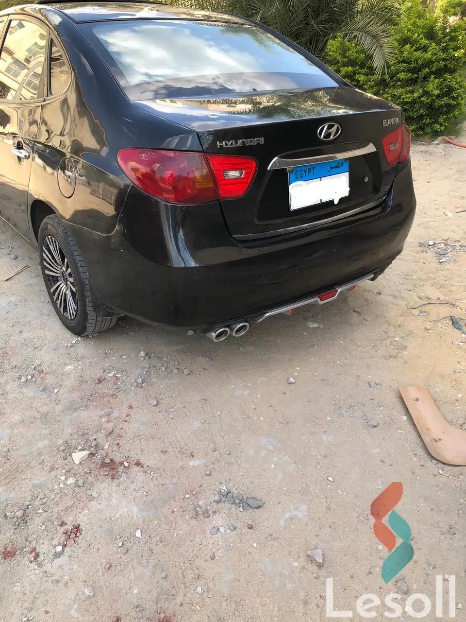 هيونداي إلنترا اوتوماتك مستعملة أسود موديل 2008 - كل الصور