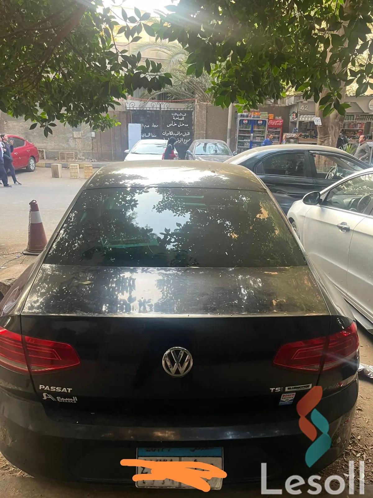 فولكس واجن باسات اوتوماتك مستعملة أسود موديل 2017 - الصورة الرئيسية