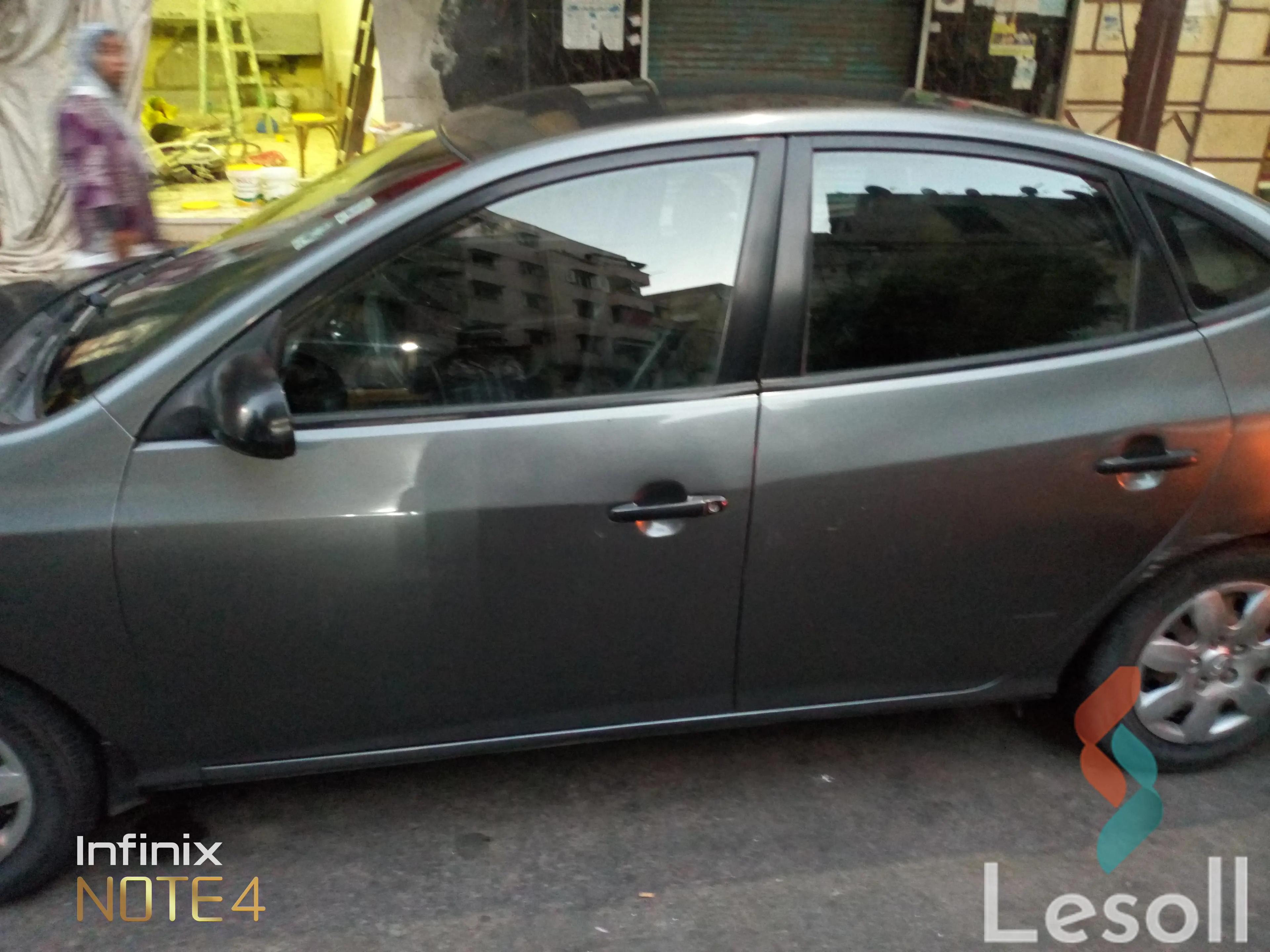 هيونداي إلنترا مانيوال مستعملة رمادي داكن موديل 2007 - صورة 2