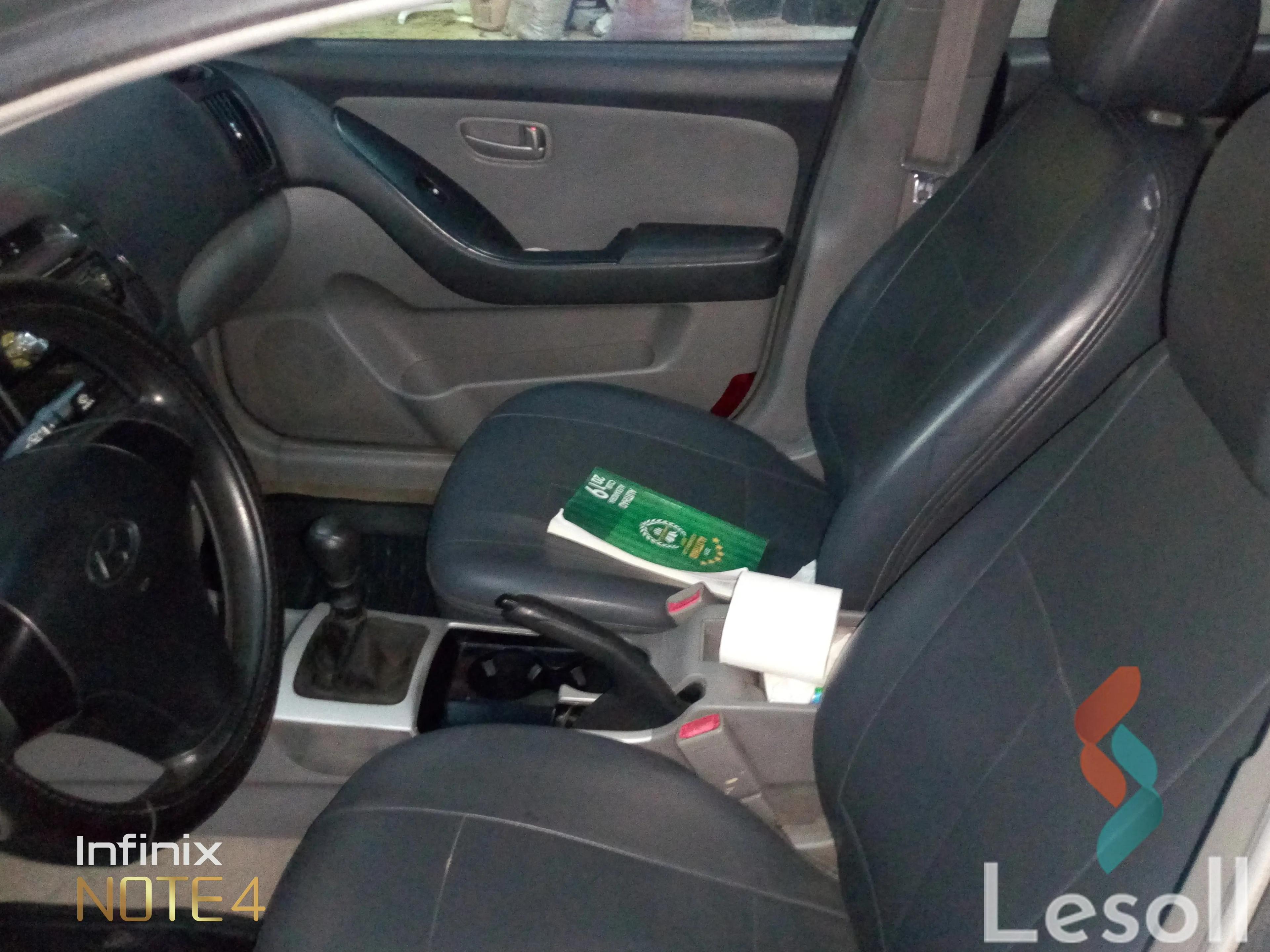 هيونداي إلنترا مانيوال مستعملة رمادي داكن موديل 2007 - كل الصور