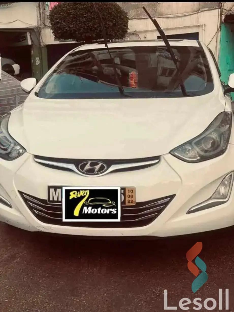 هيونداي إلنترا اوتوماتك مستعملة أبيض موديل 2012 - كل الصور