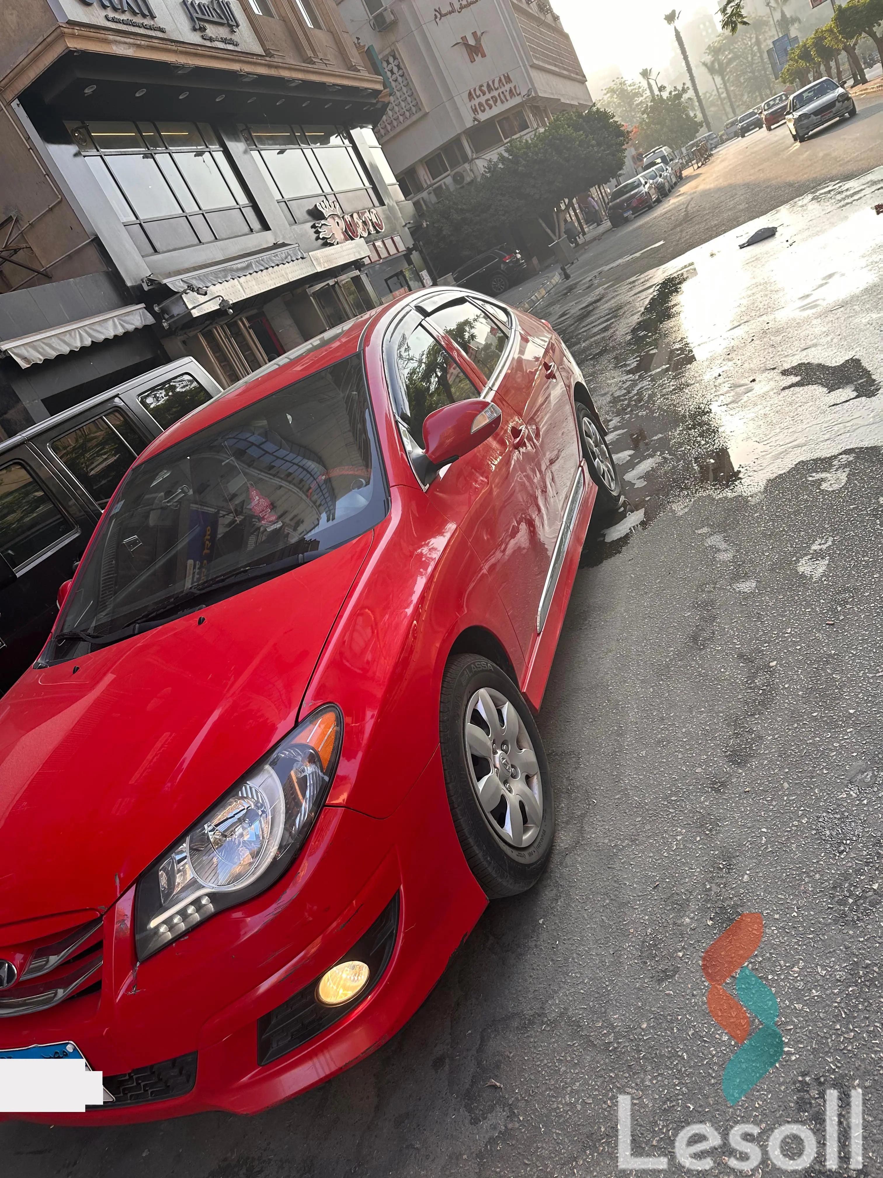 هيونداي إلنترا اوتوماتك مستعملة أحمر موديل 2022 - كل الصور