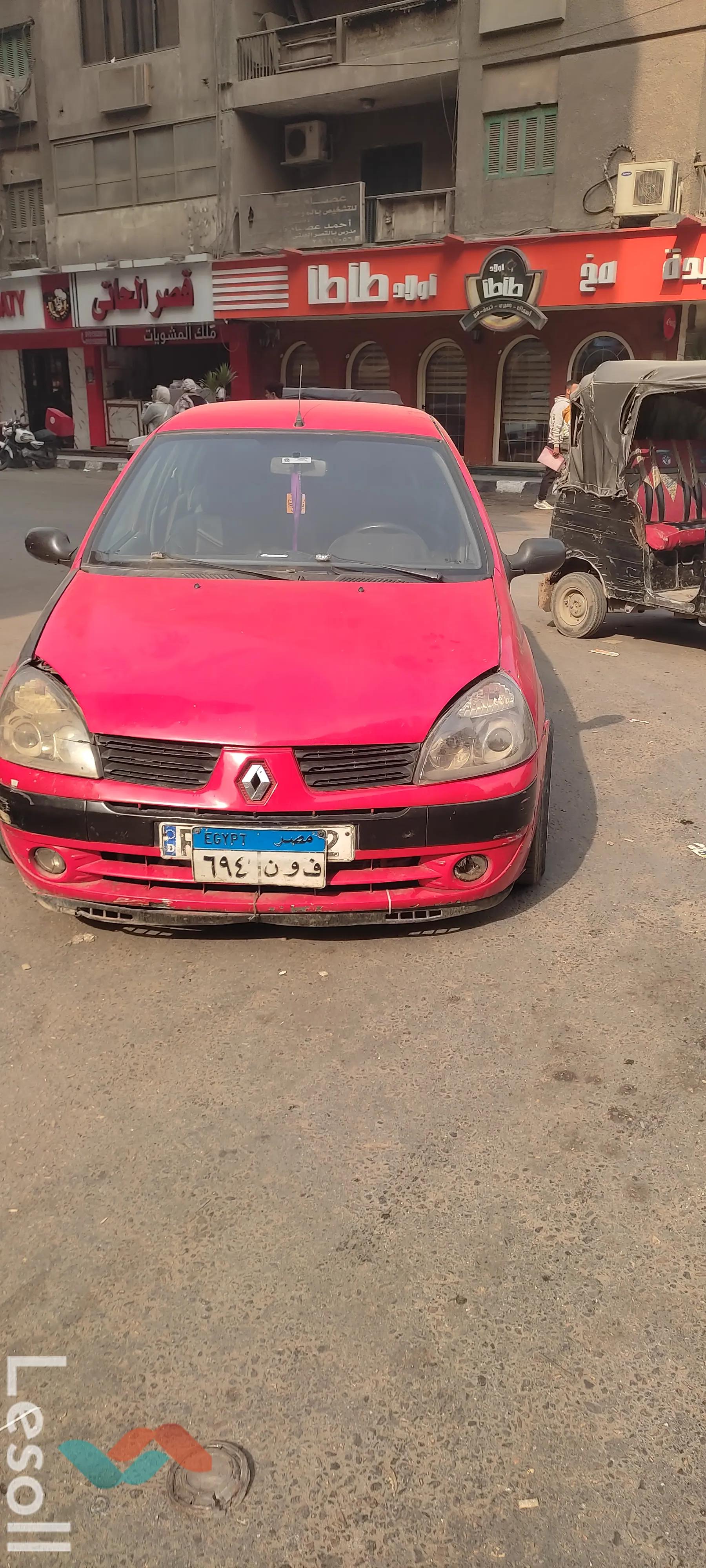 رينو كليو مانيوال مستعملة أحمر موديل 1999 - صورة 3