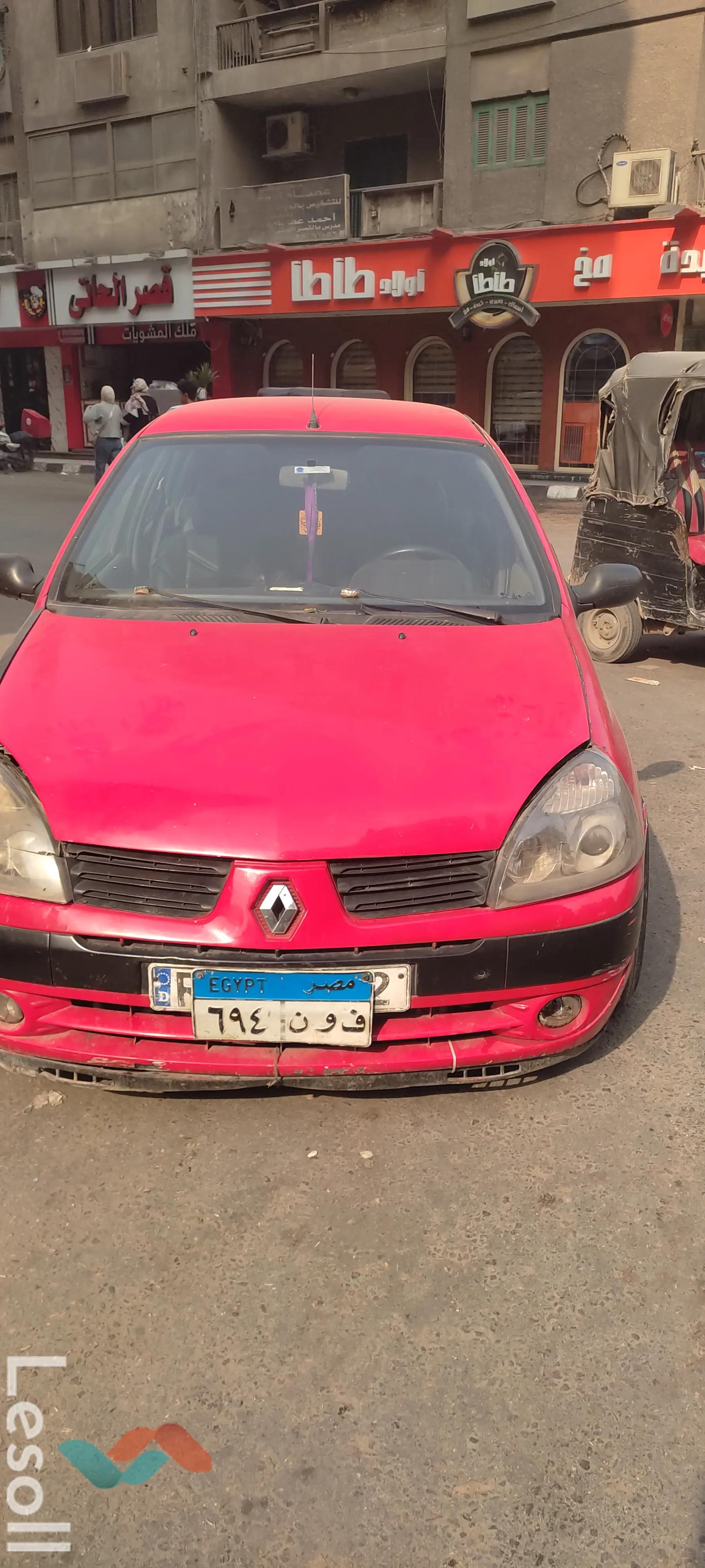 رينو كليو مانيوال مستعملة أحمر موديل 1999 - صورة 2