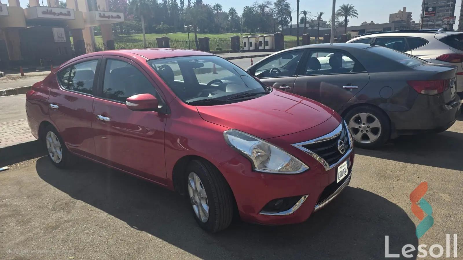 نيسان صني اوتوماتك مستعملة أحمر موديل 2022 - صورة 4