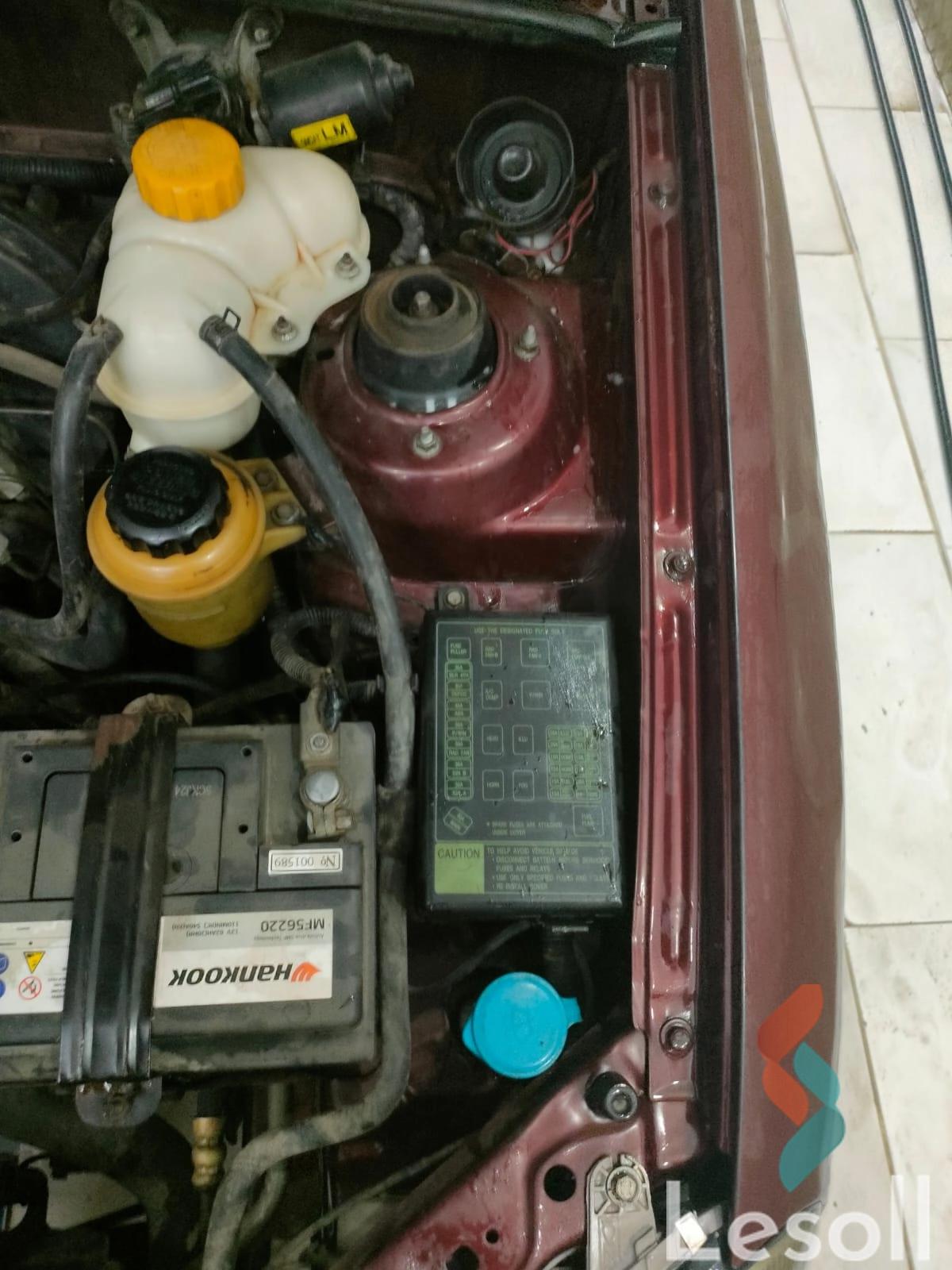 دايو لانوس مانيوال مستعملة أحمر موديل 2010