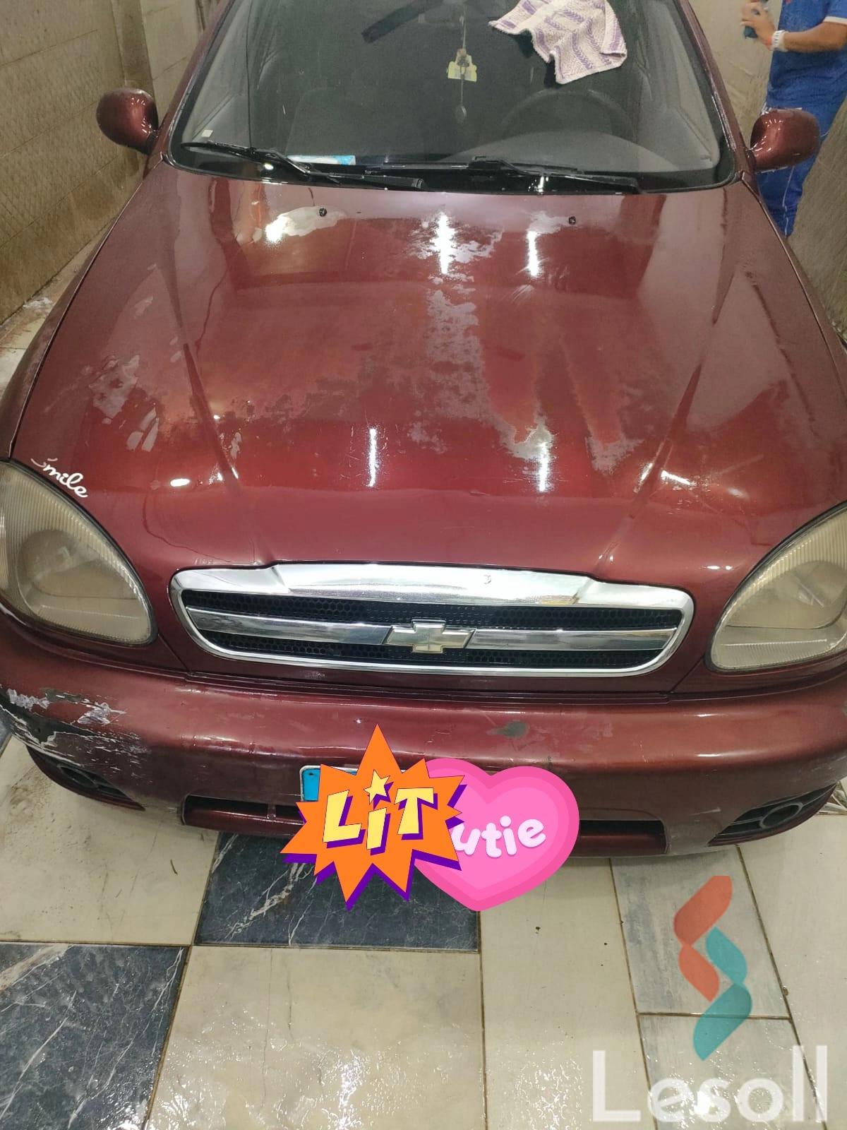 دايو لانوس مانيوال مستعملة أحمر موديل 2010