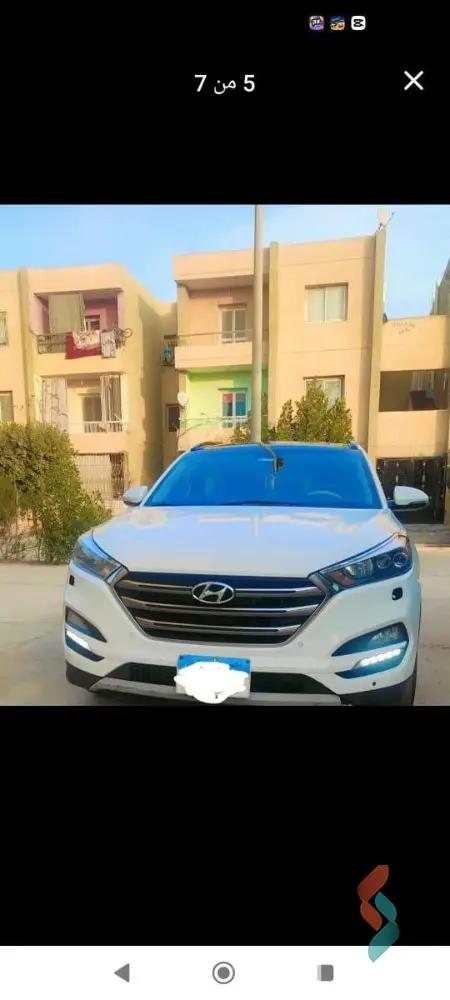 هيونداي توسان اوتوماتك مستعملة أبيض موديل 2019
