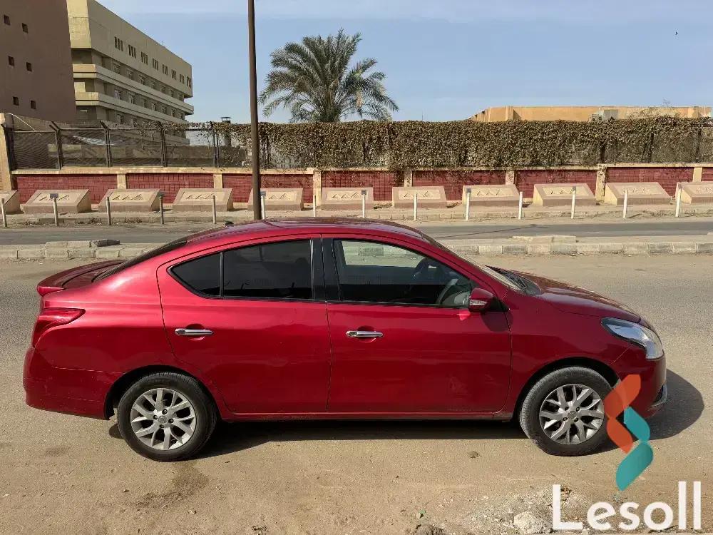 نيسان صني اوتوماتك مستعملة أحمر موديل 2019 - الصورة الرئيسية