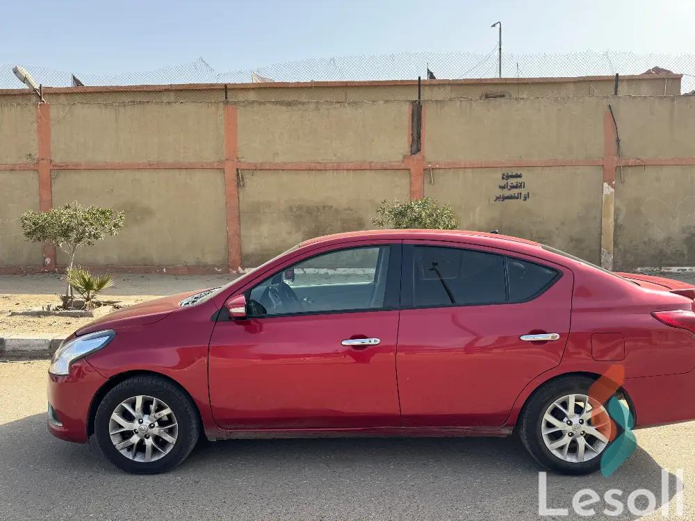 نيسان صني اوتوماتك مستعملة أحمر موديل 2019 - كل الصور