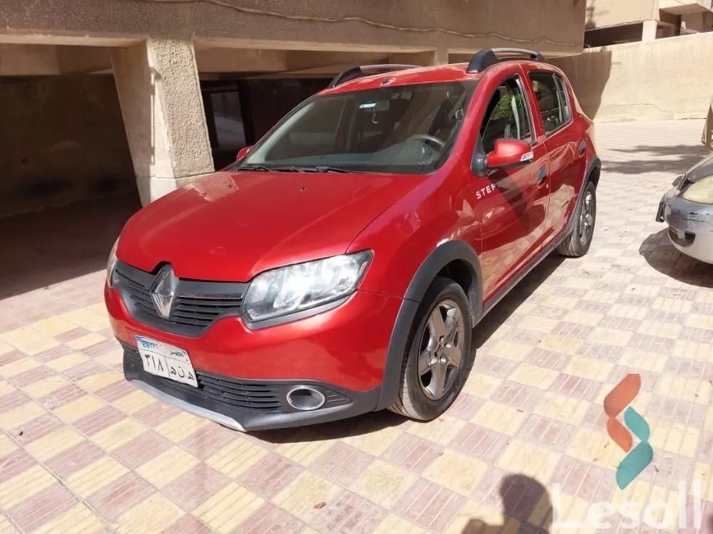 رينو سانديرو اوتوماتك مستعملة أحمر موديل 2016 - الصورة الرئيسية