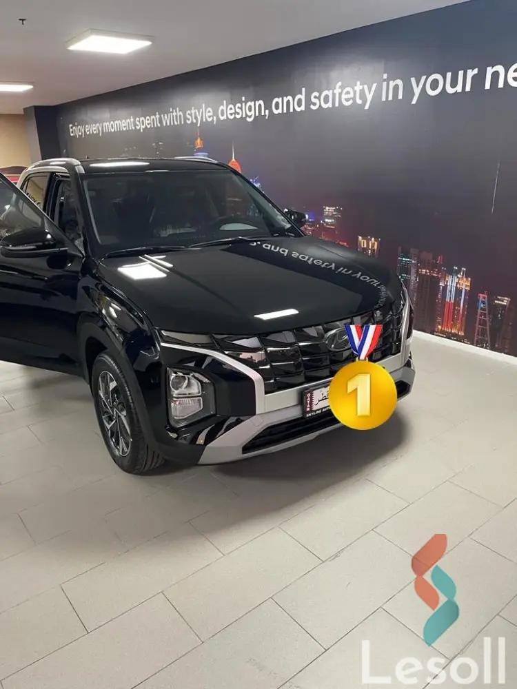 هيونداي كريتا اوتوماتك مستعملة أسود موديل 2023 - صورة 4