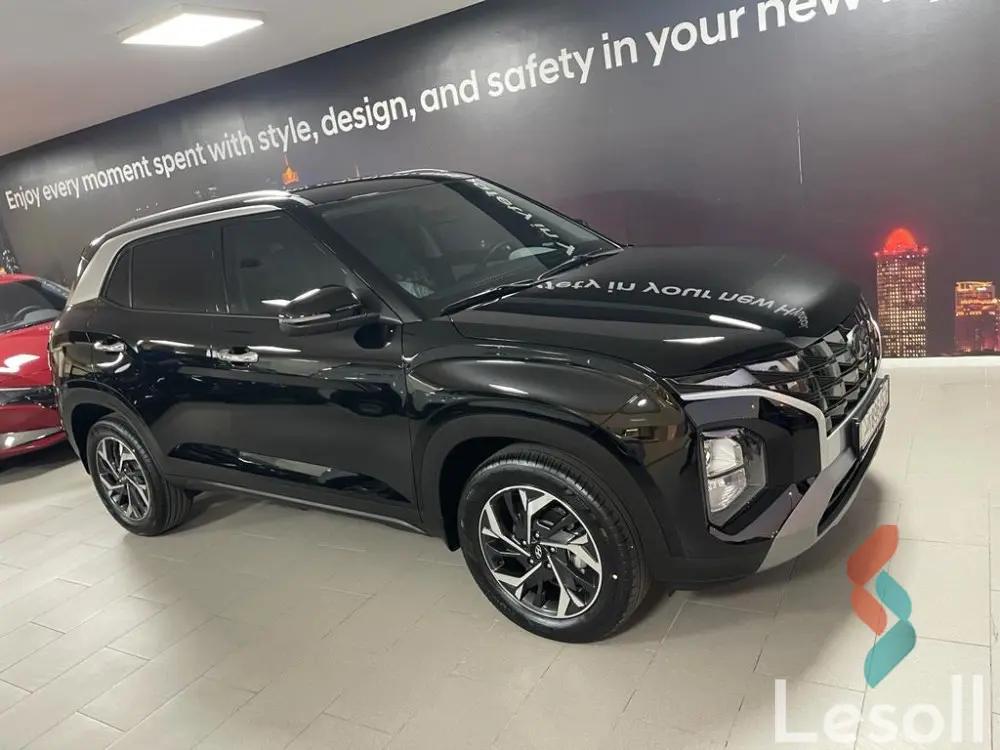 هيونداي كريتا اوتوماتك مستعملة أسود موديل 2023 - صورة 3