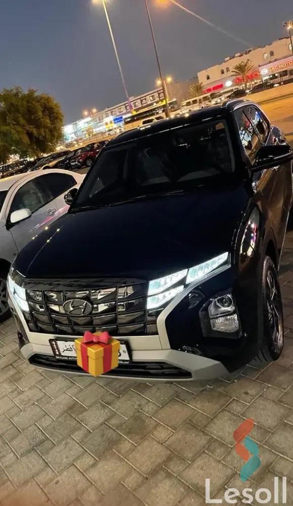 هيونداي كريتا اوتوماتك مستعملة أسود موديل 2023 - الصورة الرئيسية