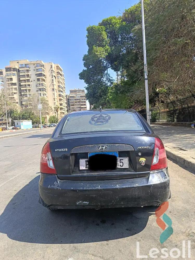 هيونداي أكسنت مانيوال مستعملة أسود موديل 2007 - صورة 4