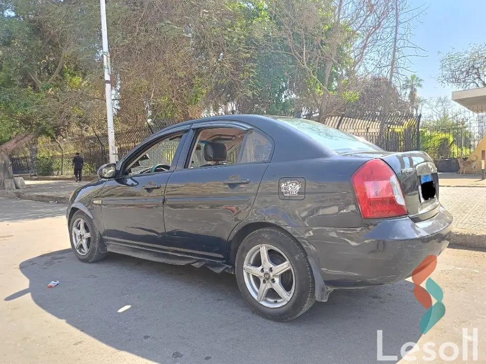 هيونداي أكسنت مانيوال مستعملة أسود موديل 2007 - صورة 2