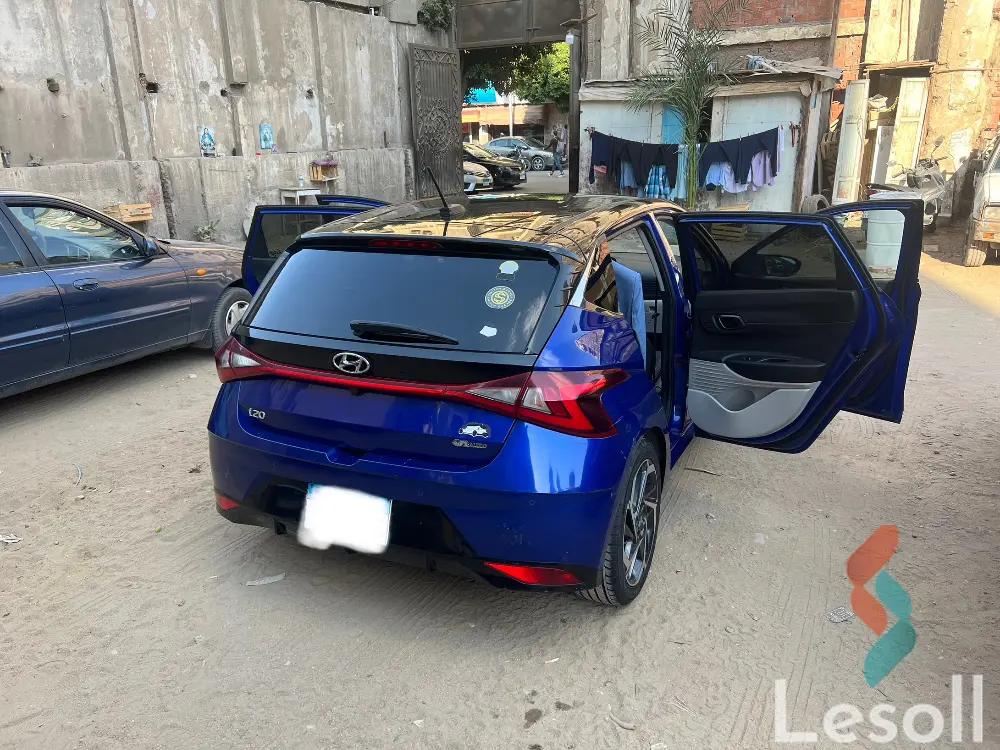 هيونداي i20 اوتوماتك مستعملة أزرق موديل 2021