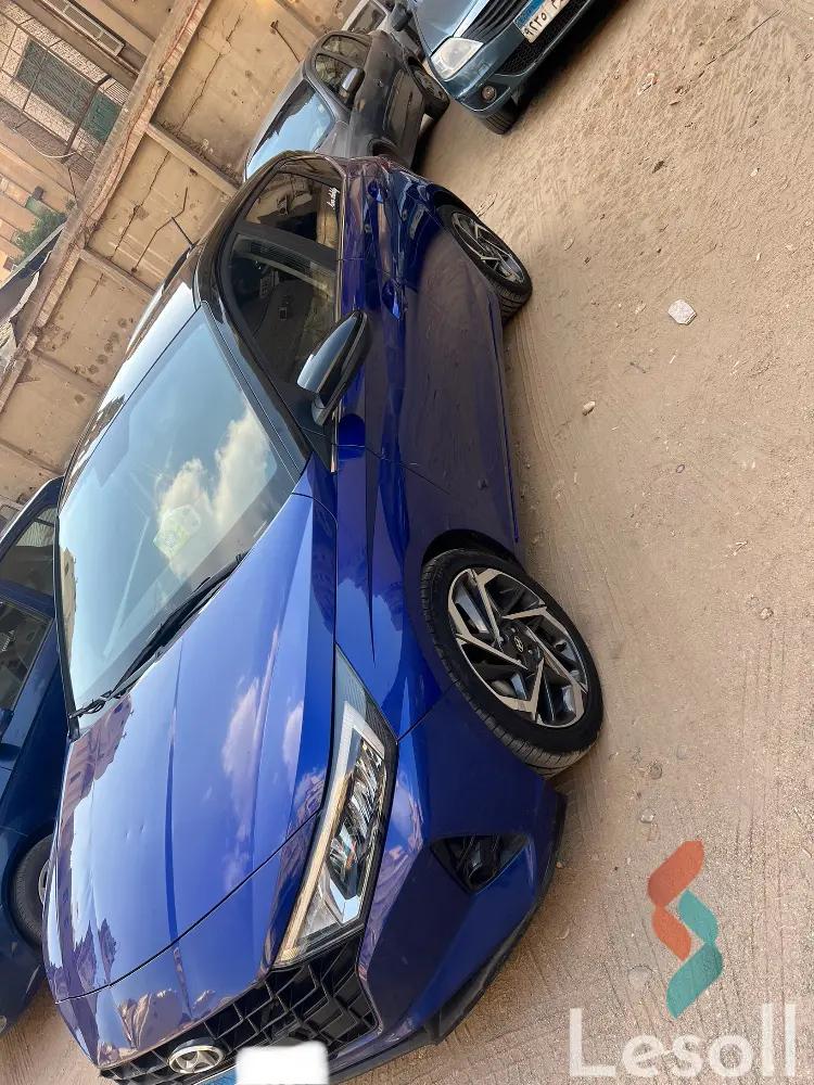 هيونداي i20 اوتوماتك مستعملة أزرق موديل 2021