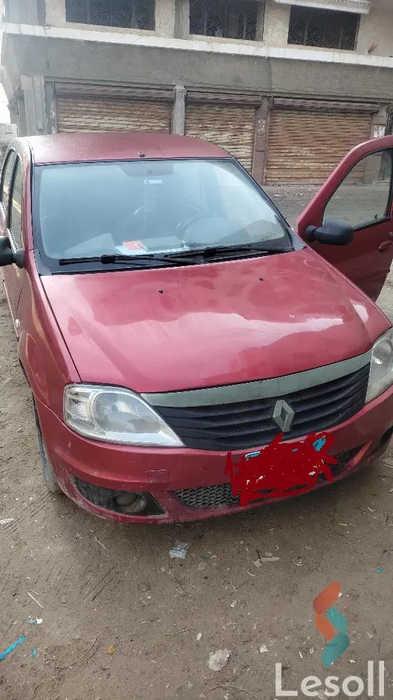 رينو لوجان مانيوال مستعملة أحمر موديل 2010