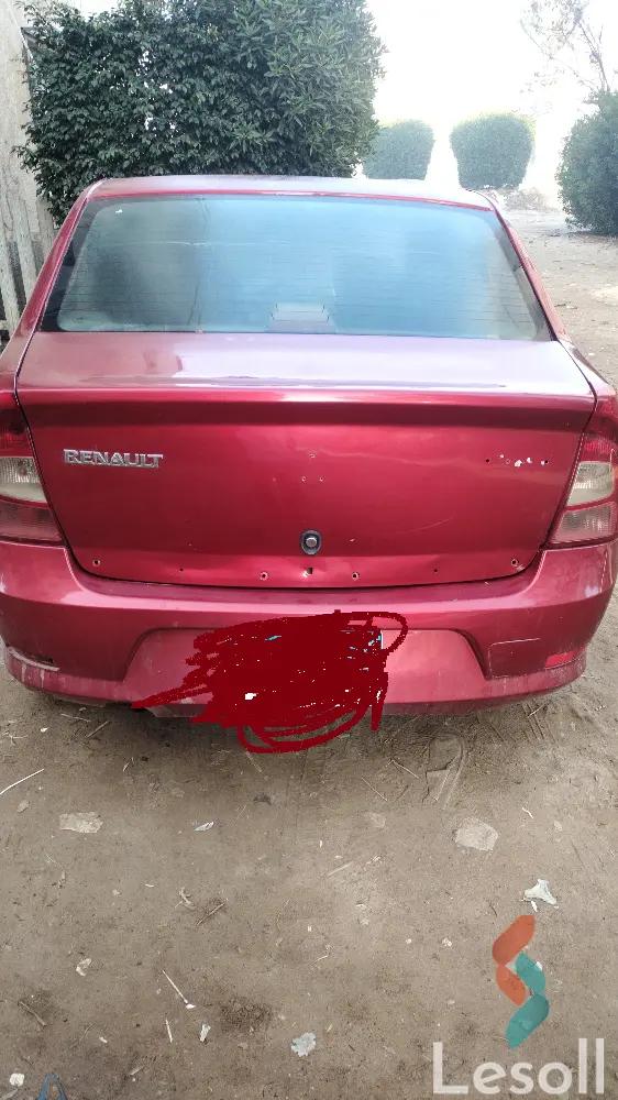 رينو لوجان مانيوال مستعملة أحمر موديل 2010