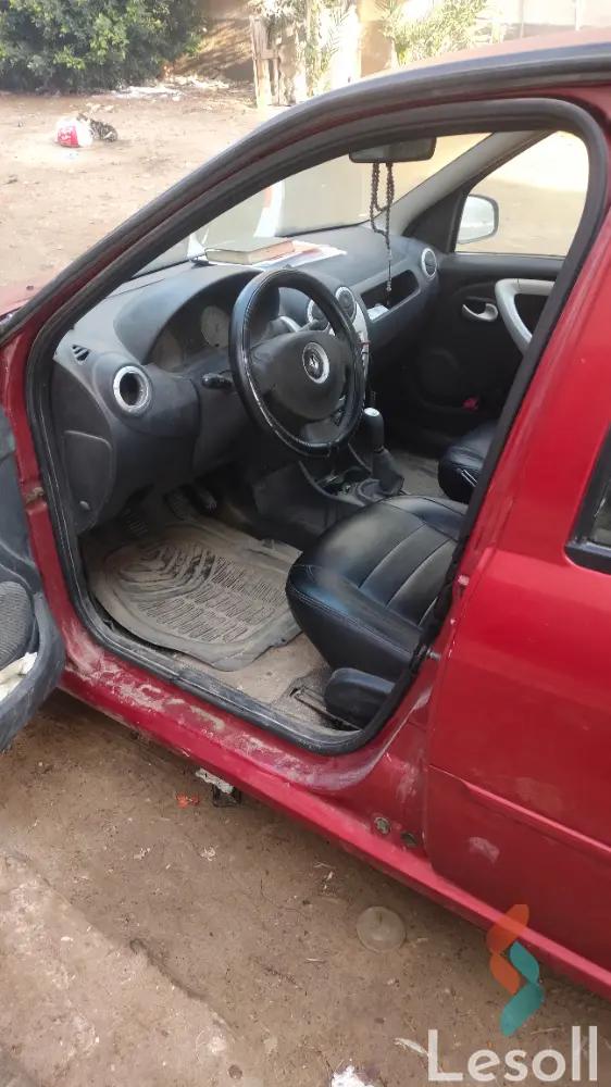 رينو لوجان مانيوال مستعملة أحمر موديل 2010 - كل الصور