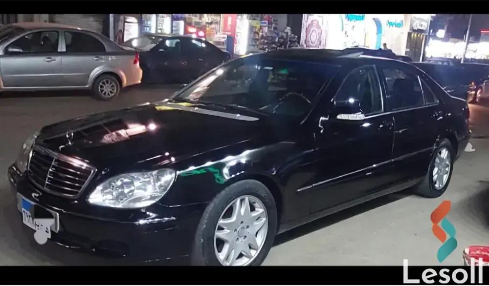 مرسيدس بنز أس أل ٥٠٠ اوتوماتك مستعملة أسود موديل 2002 - الصورة الرئيسية