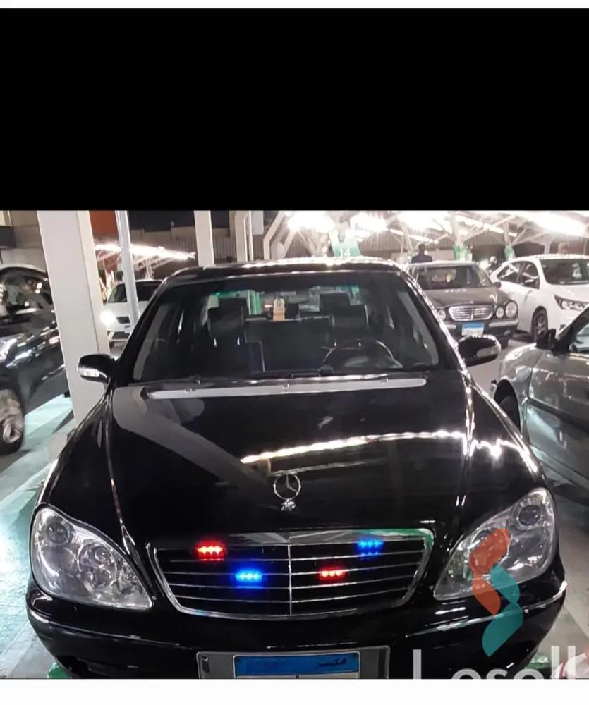 مرسيدس بنز أس أل ٥٠٠ اوتوماتك مستعملة أسود موديل 2002 - صورة 3