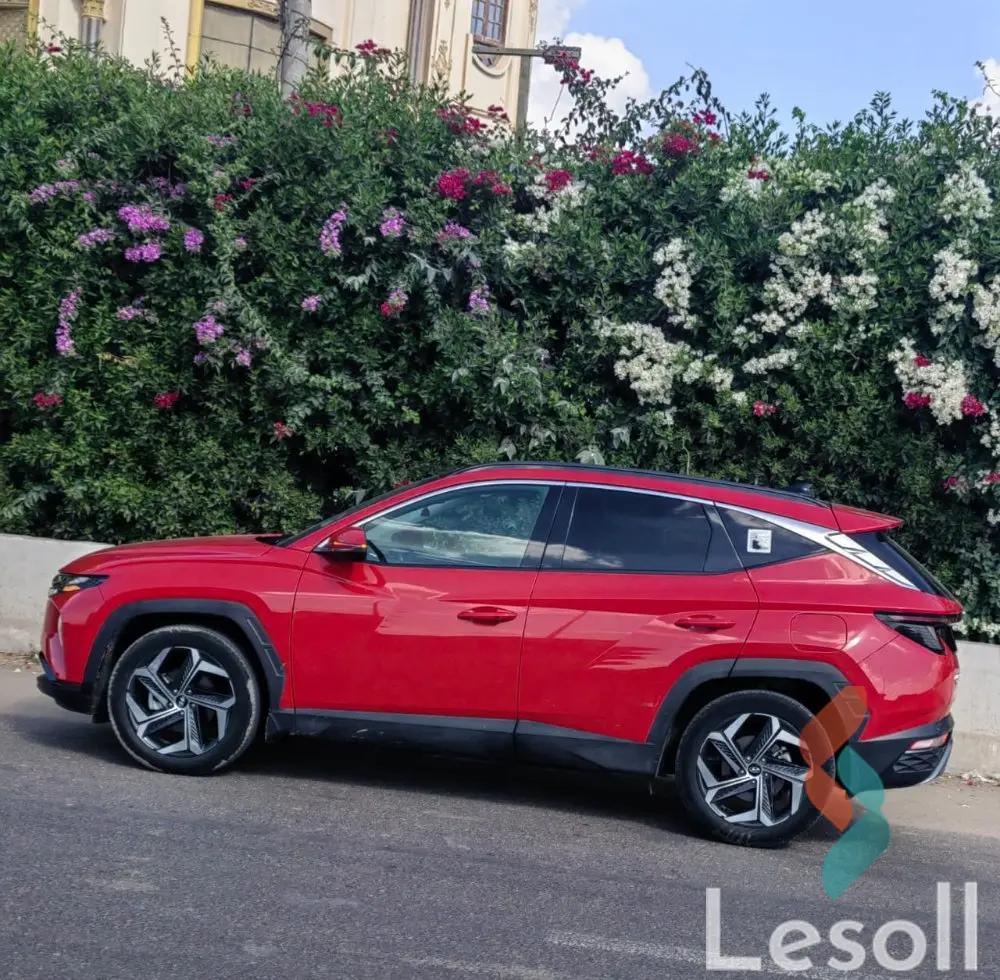 هيونداي توسان اوتوماتك مستعملة أحمر موديل 2021