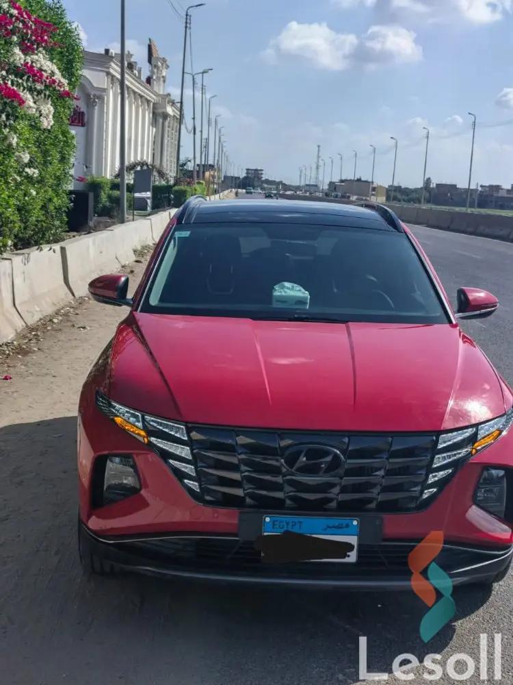 هيونداي توسان اوتوماتك مستعملة أحمر موديل 2021