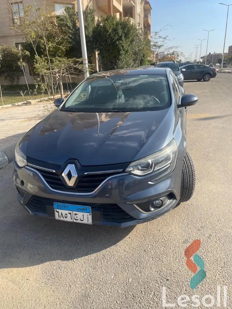 رينو ميجان اوتوماتك مستعملة رمادي داكن موديل 2019 - الصورة الرئيسية