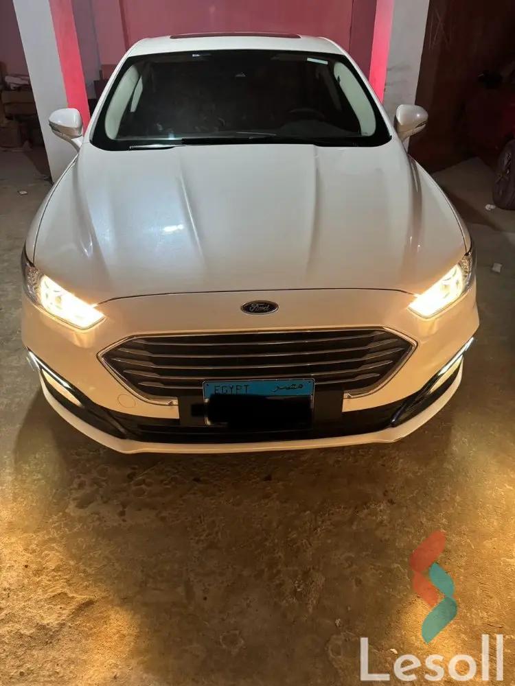 Ford fusion automatic used white model 2020 - Image 3