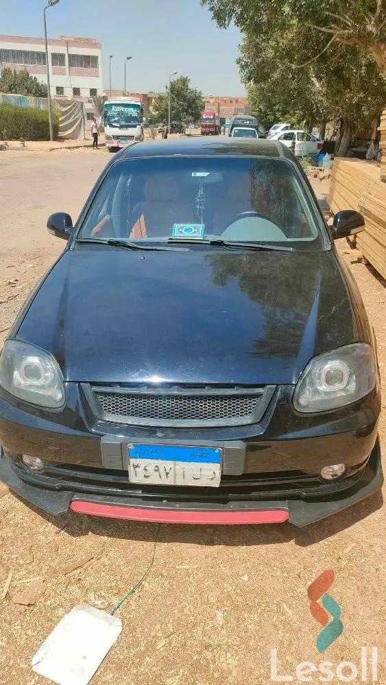 هيونداي فيرنا اوتوماتك مستعملة أسود موديل 2007