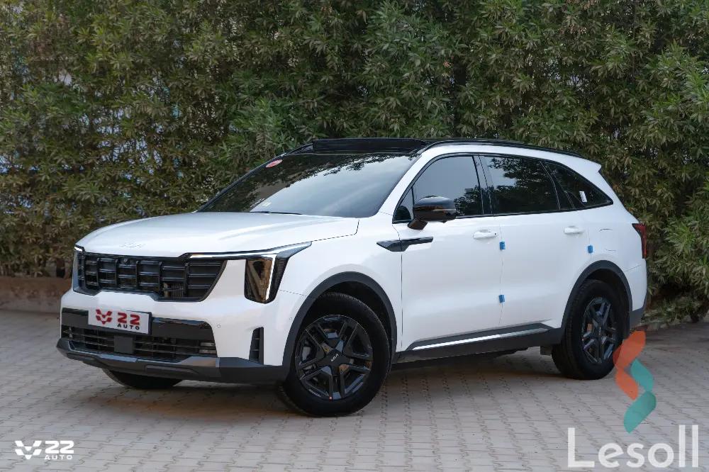 كيا سورينتو اوتوماتك جديدة أبيض موديل 2024