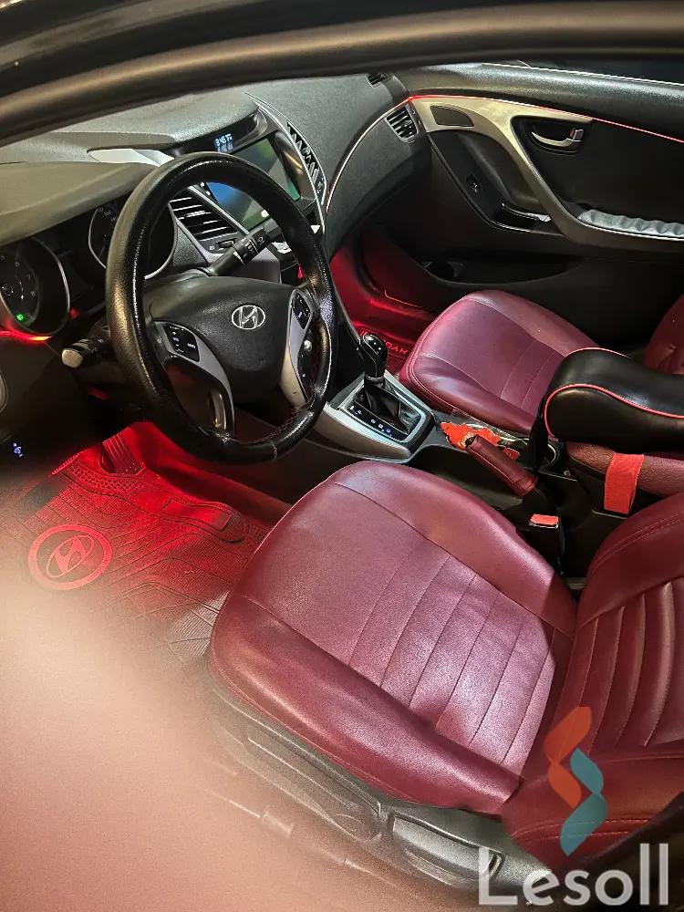 هيونداي إلنترا اوتوماتك مستعملة أسود موديل 2016 - كل الصور