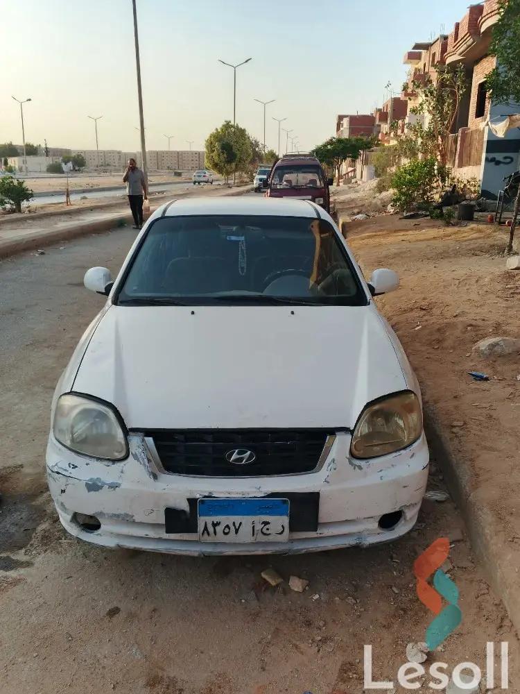 هيونداي فيرنا اوتوماتك مستعملة أبيض موديل 2008 - الصورة الرئيسية