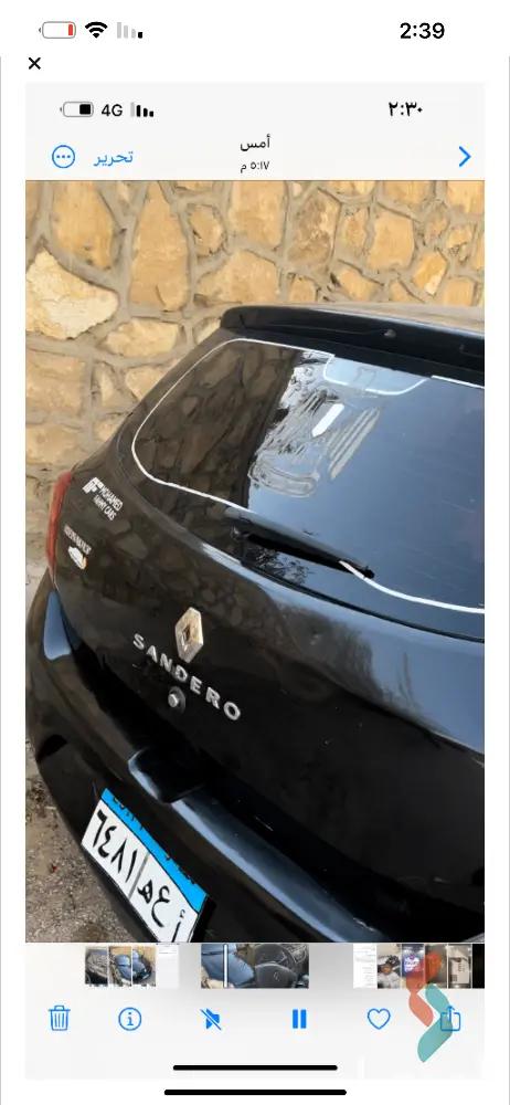 رينو سانديرو اوتوماتك مستعملة أسود موديل 2016 - الصورة الرئيسية