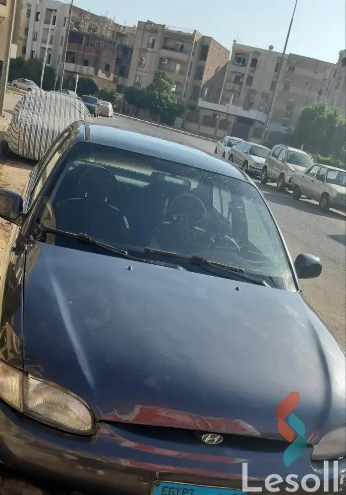 هيونداي أكسنت مانيوال مستعملة فضي موديل 1998