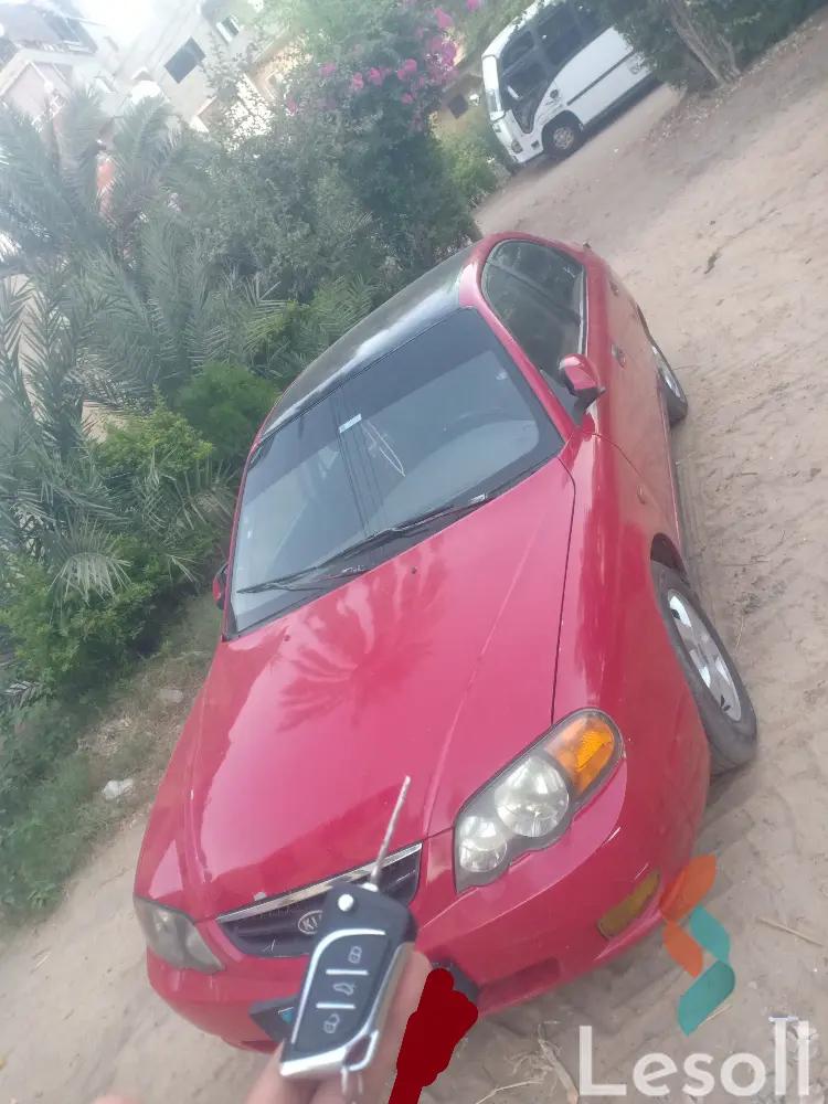 كيا ستينجر اوتوماتك مستعملة أحمر موديل 2001 - صورة 4