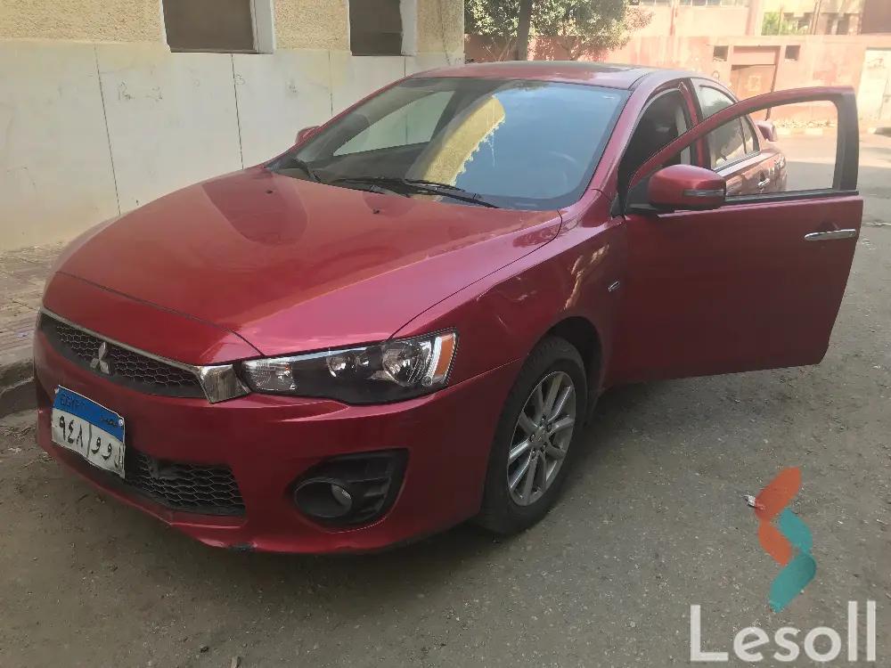 ميتسوبيشي لانسر اوتوماتك مستعملة أحمر موديل 2017